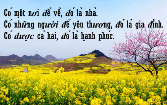 nhung cau noi hay ve gia dinh va cuoc song
