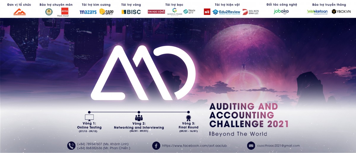 image - Auditing and Accounting Challenge 2021 Chính Thức Mở Đơn Đăng Ký 