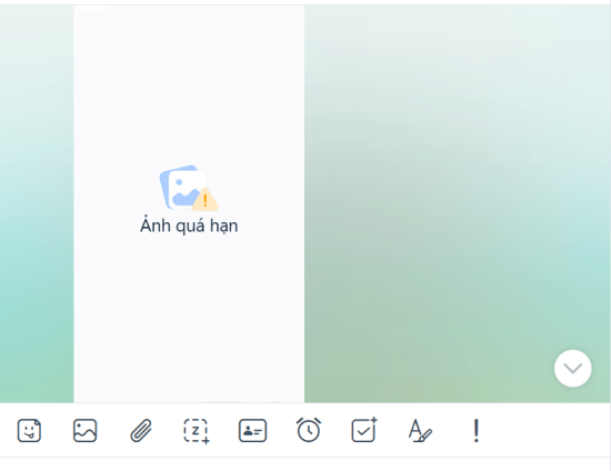 Ảnh quá hạn trên Zalo