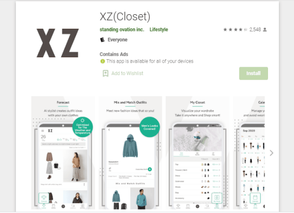 App XZ (Closet)