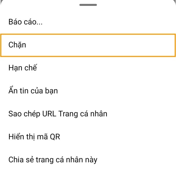 Cách chặn người khác trên Instagram