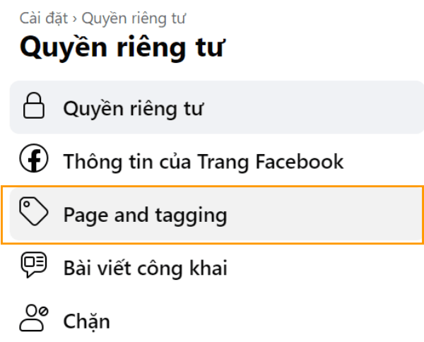 Cách mở chặn bình luận bằng hình ảnh trên Fanpage bước 3