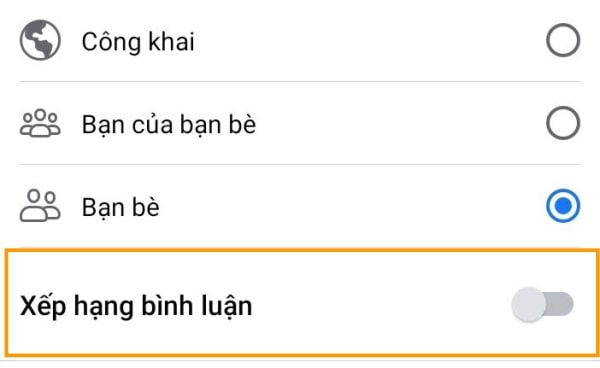 Cách tắt bình luận phù hợp nhất trên điện thoại bước 2