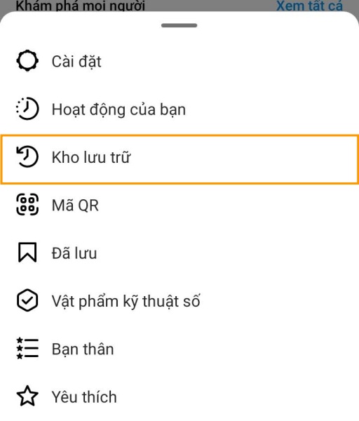 Cách xem lại kỷ niệm trên Instagram - Bước 1