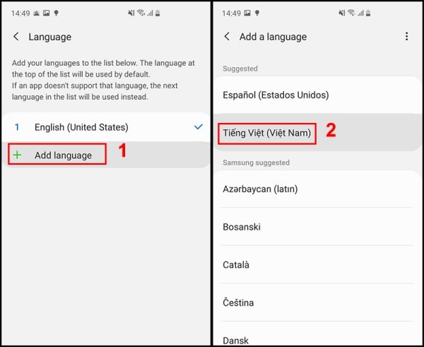 Cài đặt tiếng Việt trên Zoom Android bước 3