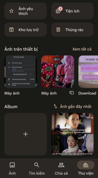 Kiểm tra những thư mục khác trên Google Photos