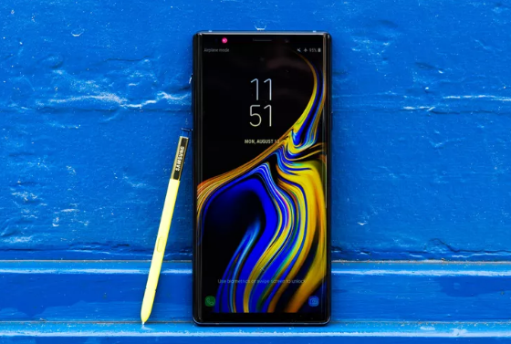 loi samsung note 9 bi treo logo