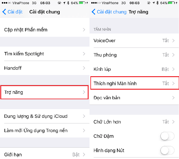 sửa màn hình iPhone 6 bị ngả vàng