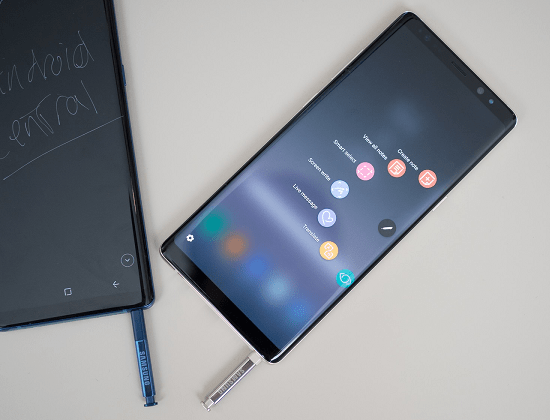 samsung note 9 bị bể màn hình