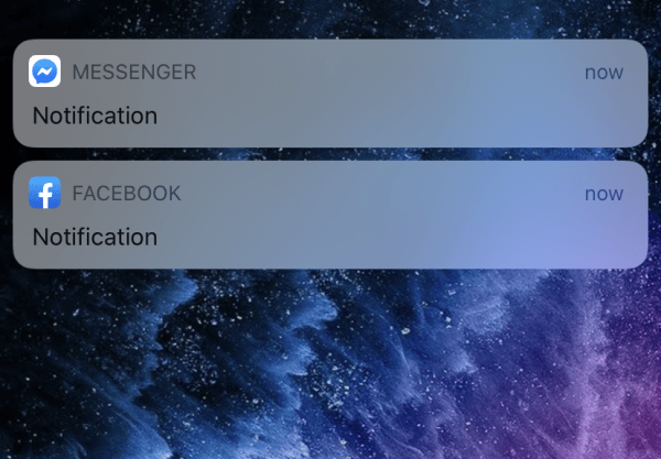 Thông báo Messenger bị chậm trên iPhone