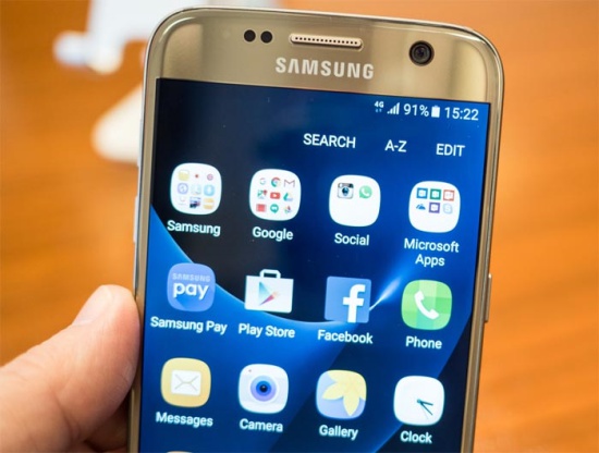 Samsung S7 bi giat man hinh