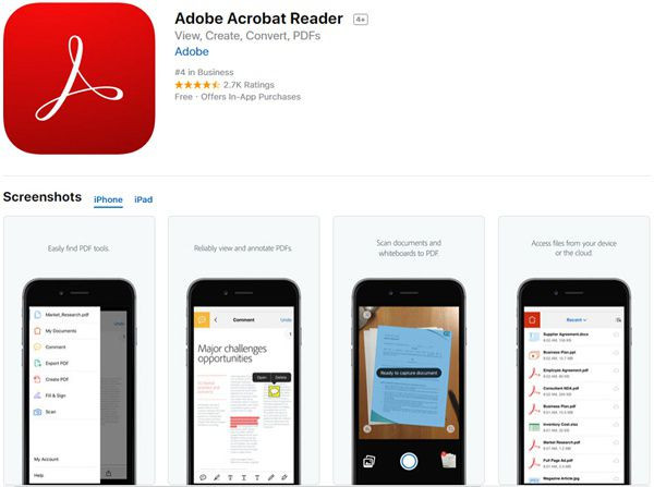 Ứng dụng Adobe Acrobat Reader 