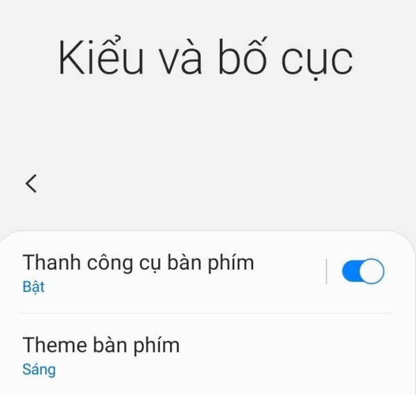 Bật Thanh công cụ bàn phím