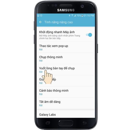 cách chụp màn hình Samsung S7 Edge