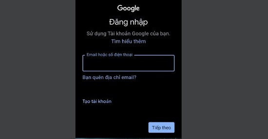 Đăng nhập tài khoản Gmail thứ 2