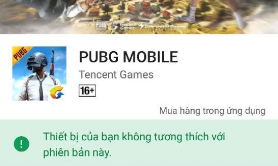 Dấu hiệu Xiaomi không tải được PUBG Mobile