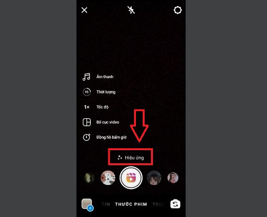 Hiệu ứng thước phim Instagram