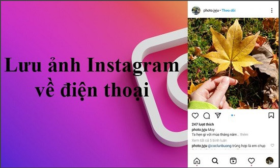 Không thể lưu ảnh từ instagram về điện thoại