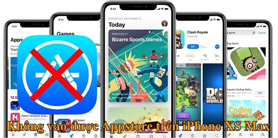 Không vào được App Store trên iPhone Xs Max