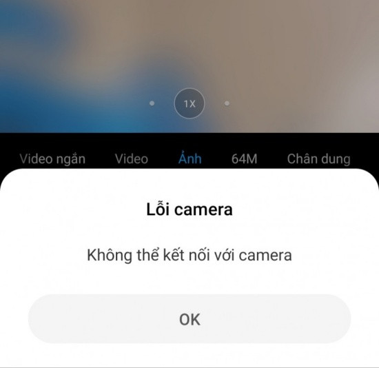 Lỗi không thể kết nối máy ảnh Xiaomi