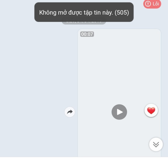 Nguyên nhân Zalo không xem được video cũ trên tin nhắn