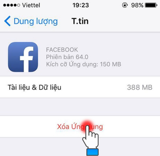 Xóa ứng dụng iPhone