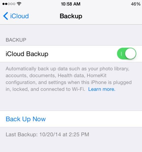 back up tin nhan iPhone