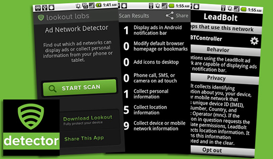 Dò ứng dụng hiện quảng cáo với Lookout Ad Network Detector
