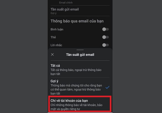 Cài đặt thông báo Facebook trên Gmail