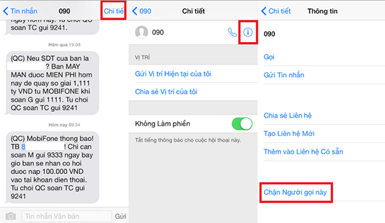 Mẹo chặn số điện thoại trên iPhone