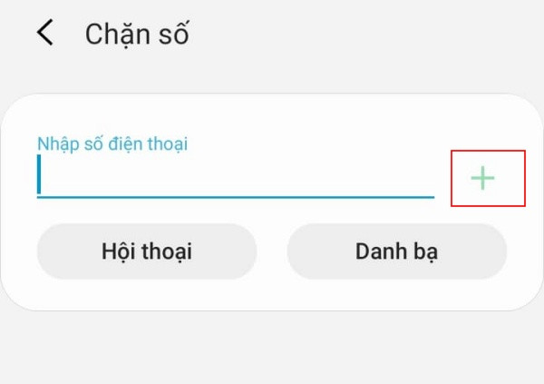 Chặn tin nhắn SMS trên Samsung