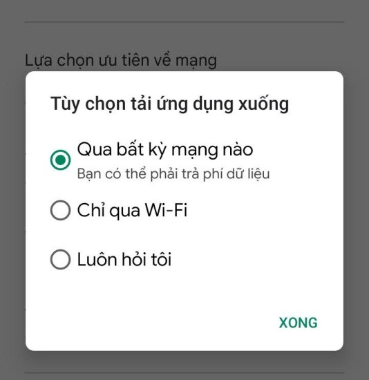 Kiểm tra kết nối Internet