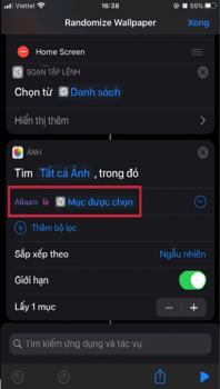 Đặt hình nền tự động cho iPhone