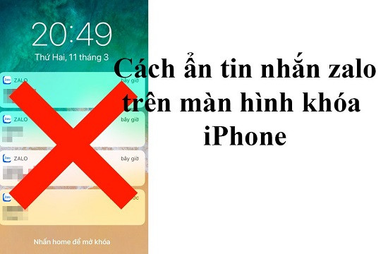 Ẩn tin nhắn Zalo trên màn hình khóa iPhone