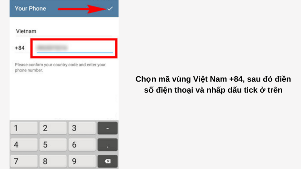 Cách đăng ký Telegram dùng số điện thoại