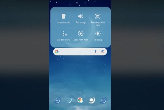 Chụp màn hình bật nút home ảo Samsung S21