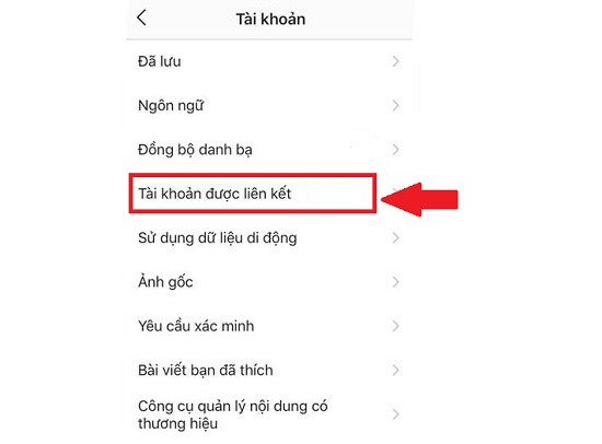 Liên kết Instagram và Facebook