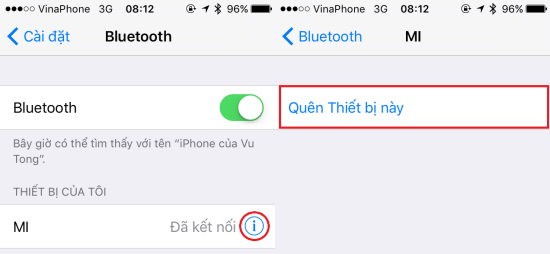 Quên thiết bị Bluetooth trên iPhone 13
