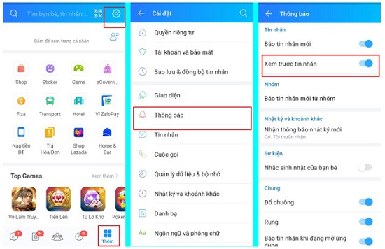 Tắt thông báo Zalo trên iPhone