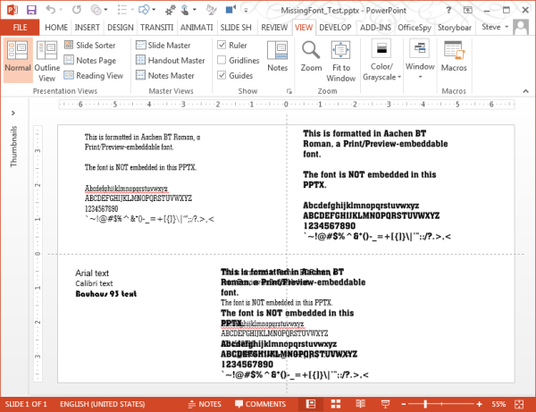 Cách gửi file Powerpoint không bị lỗi font