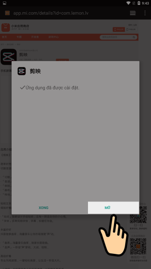 Cài đặt CapCut từ file APK