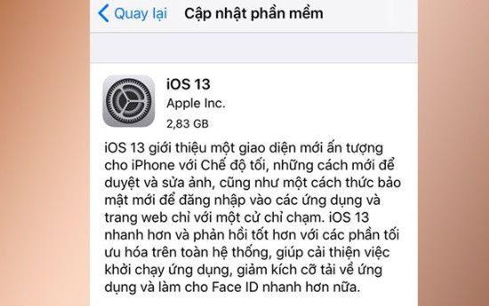 Cập nhật phần mềm iOS