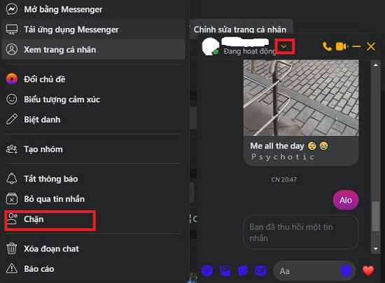 Chặn Messenger trên máy tính