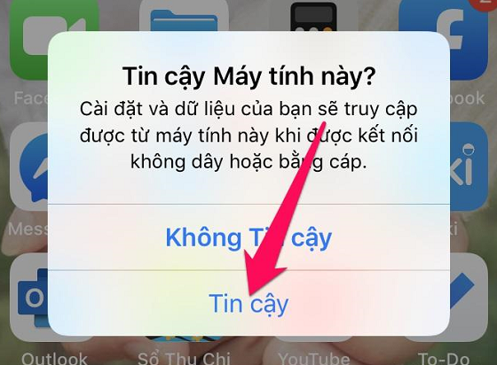 iphone khong ket noi voi may tinh