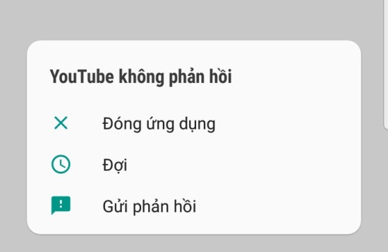 loi ung dung khong phan hoi tren Android