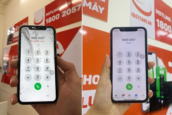 Thay mặt kính iPhone 11