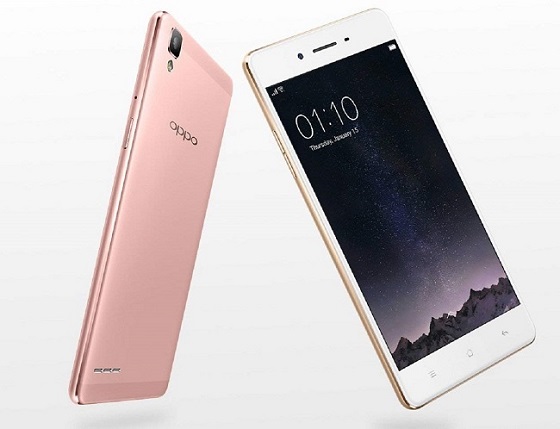 <center>Oppo F1 phiên bản màu hồng nữ tính</center>