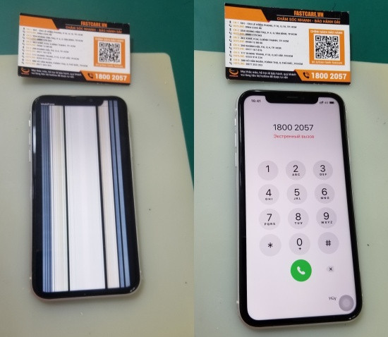 Sửa màn hình iPhone 11 bị sọc bao nhiêu tiền?