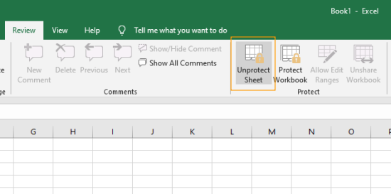 Tắt chế độ bảo vệ trên Excel