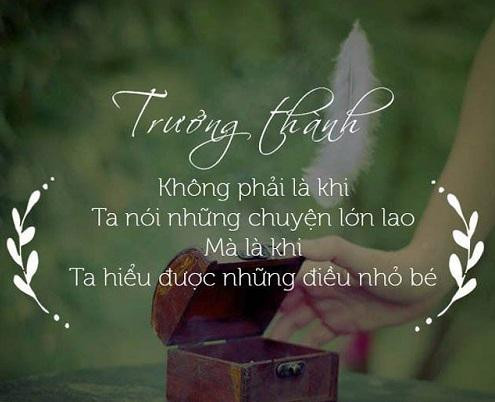 những câu nói hay về sự trưởng thành
